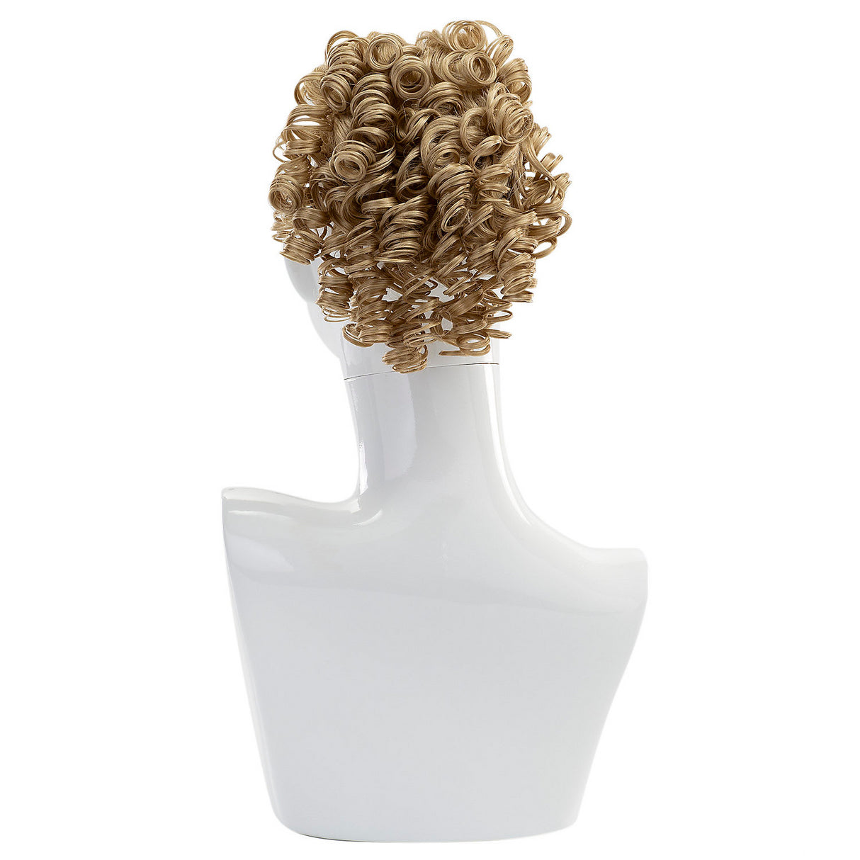 Curly Hairpiece Champagne Blonde for Voluminous Hairstyles Halloween Parties and Costume Events