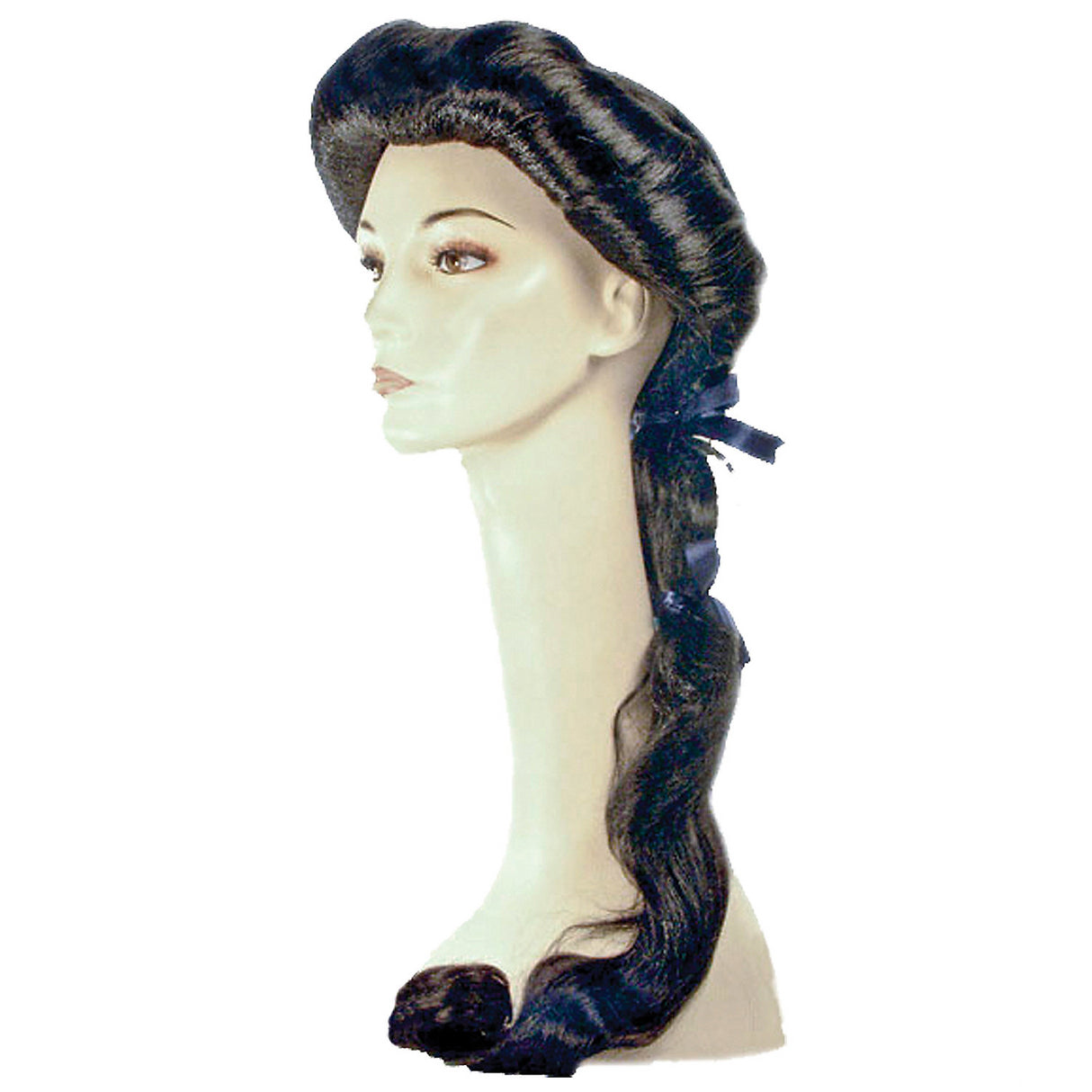 Elegant Arabian Female Black Wig for Historical and Fairytale Costume Events