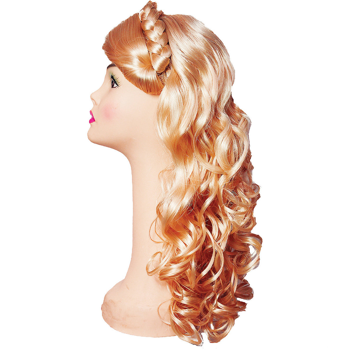 Stunning New Cindy Wig with Braids and Curls for 60s 70s Themed Events and Costume Parties