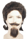 Authentic Buffalo Bill Costume Set with Wig Goatee and Mustache for Old West Themed Events and Parties