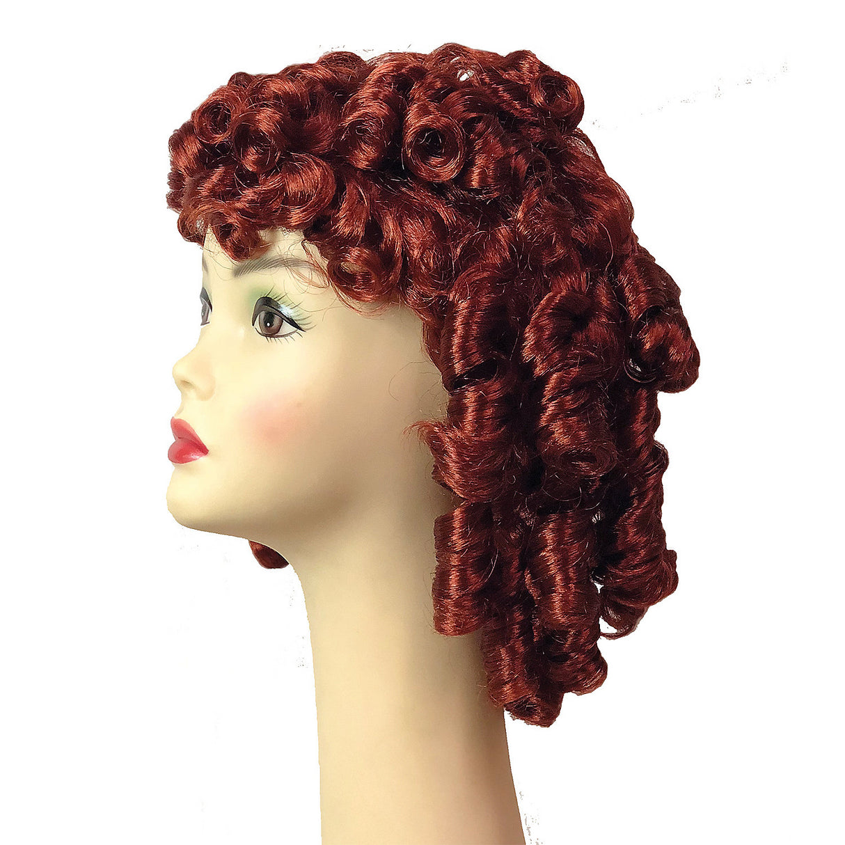 Affordable Auburn Doll Wig for Victorian Costumes and Little Girl Characters