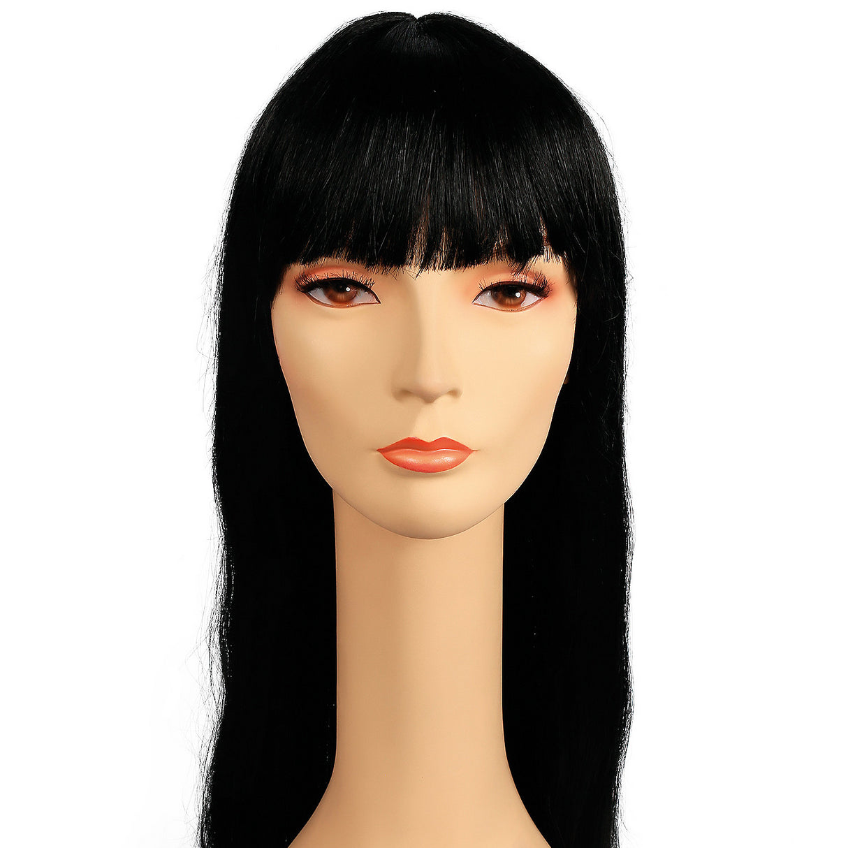 Stylish Pageboy Wig with Long Bangs for 1960s Themed Parties and Costume Events
