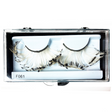 Eyelash Feather - White/Black