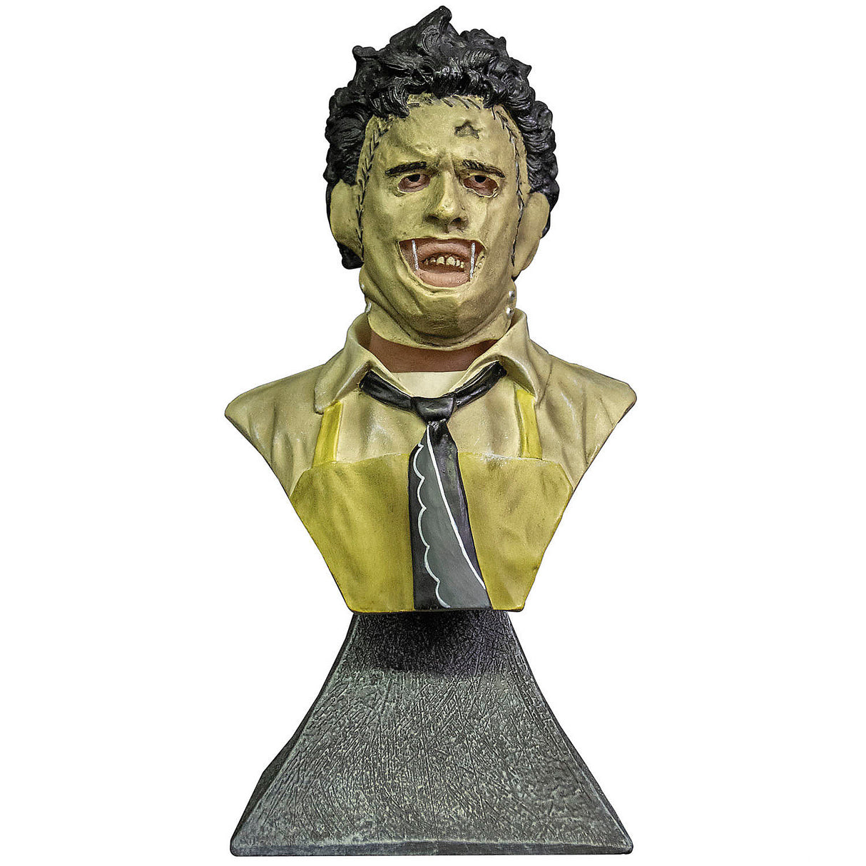 Collectible Texas Chainsaw Massacre Leatherface Mini Bust for Horror Themed Decor and Movie Fans