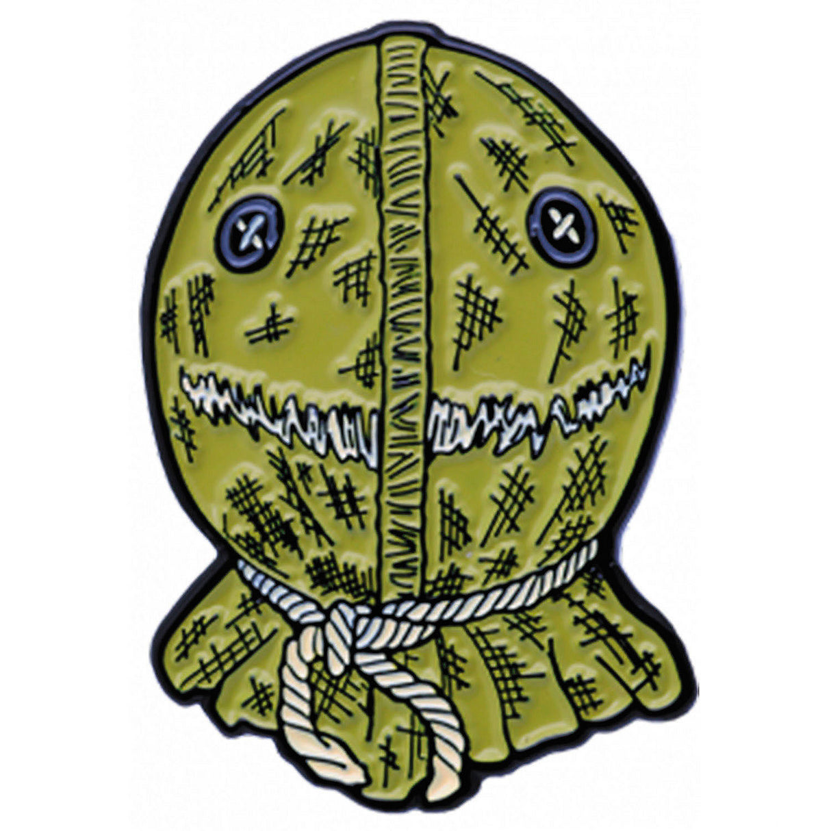 Officially Licensed Trick r Treat Sam Burlap Face Enamel Pin for Collectors and Fans