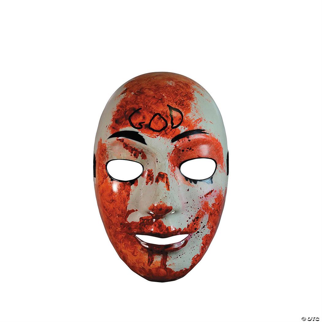 Authentic Blood God Injection Mask for Halloween Parties and Scary Costume Events