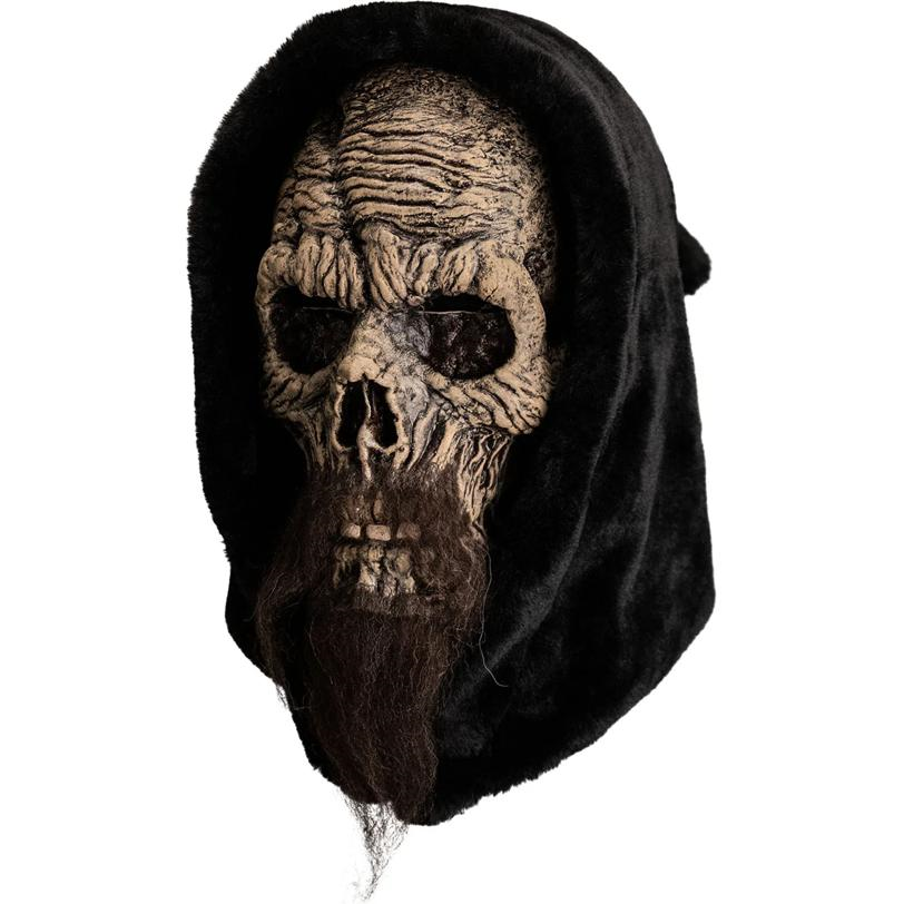 Adults Templar Knight Skeleton Face Latex Overhead Mask - One Size