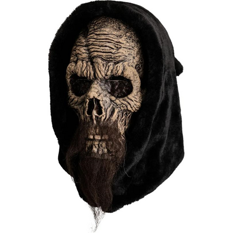 Adults Templar Knight Skeleton Face Latex Overhead Mask - One Size