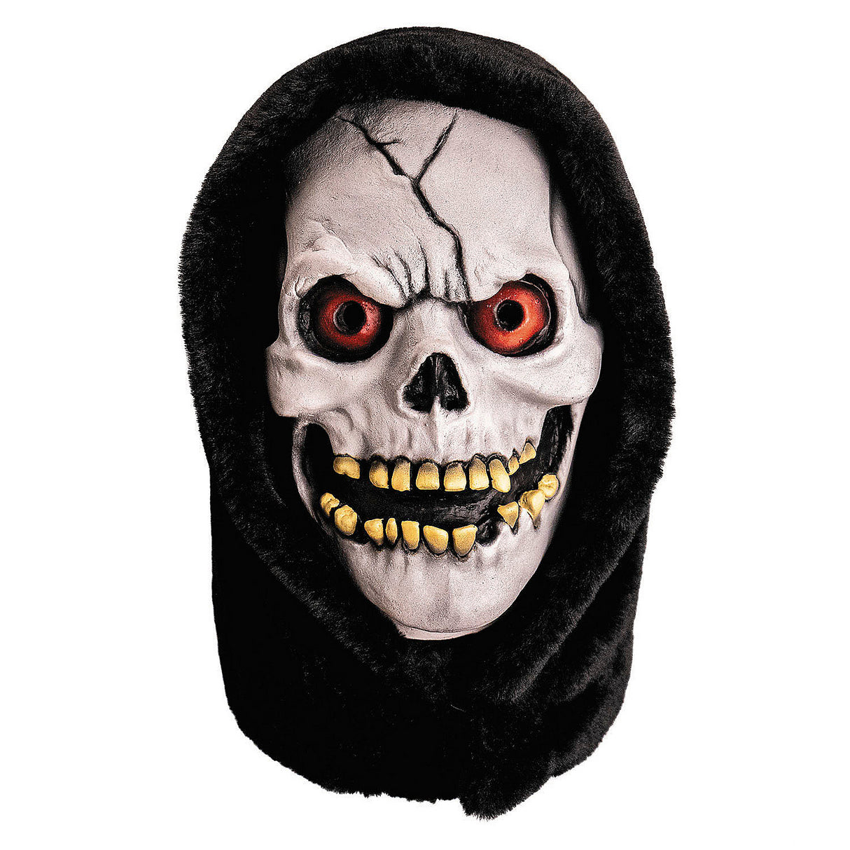 Chamber of Horrors White Latex Skull Mask for Halloween Costumes and Spooky Displays