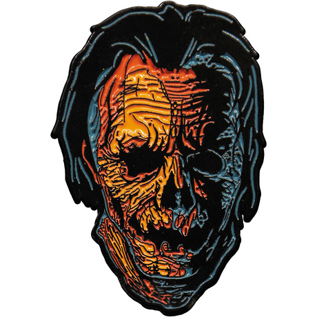 Candy CornT Jacob Atkins Character Face Full-Color Enamel Pin 1 3/4"
