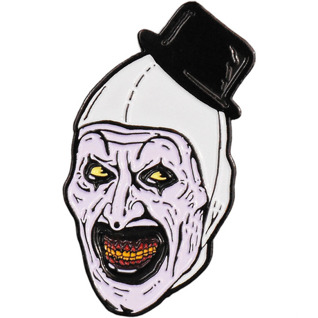 1 1/2" Terrifier 2 Art the Clown Character Face Full-Color Enamel Pin
