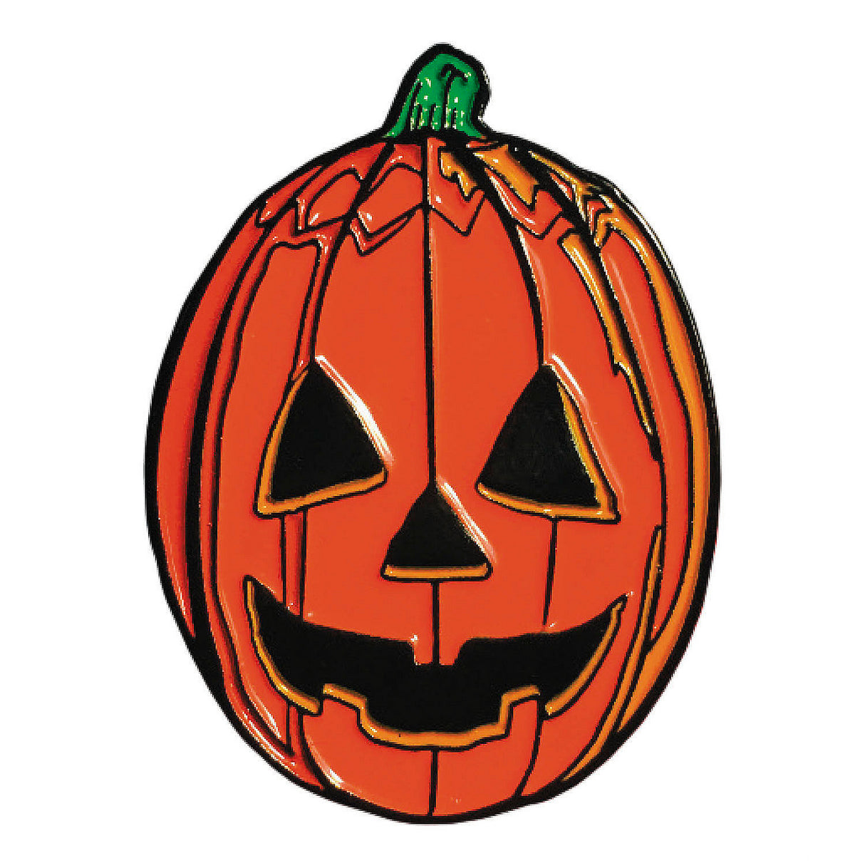 Retro Don Post Pumpkin Full-Color Enamel Pin for Halloween Celebrations and Costume Accessories