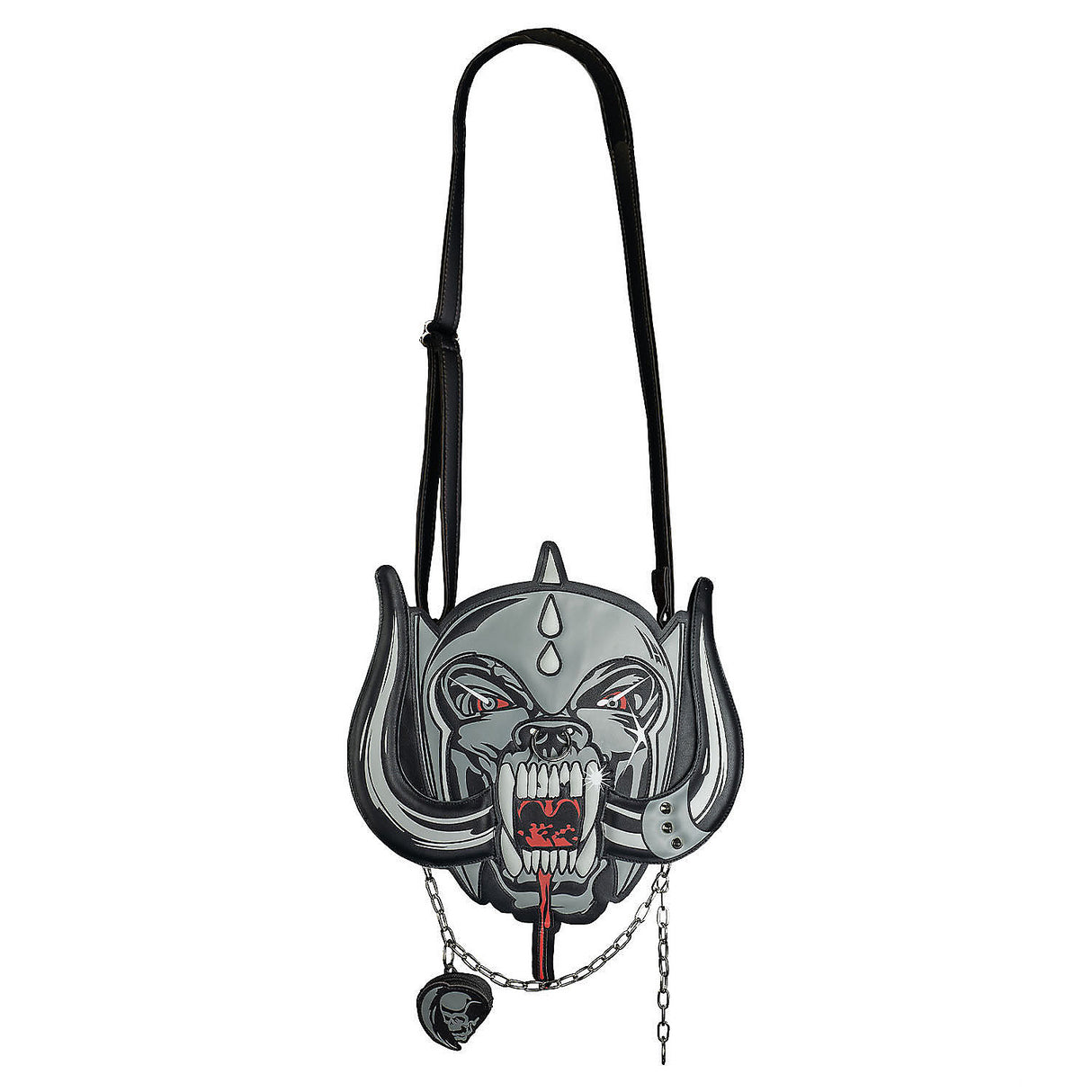 Officially Licensed Motrhead Warpig Head Vegan Leather Bag with Detachable Skull Coin Purse for Music Fans
