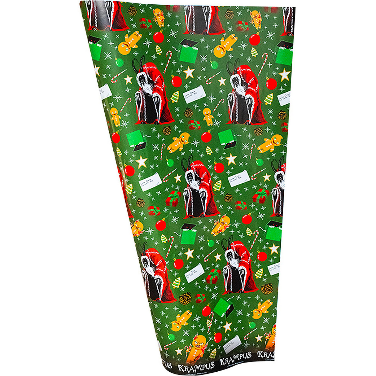 Unique Krampus Seasons Greet Wrapping Paper for Holiday Gifts Horror Events and Christmas Cheer
