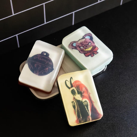 Krampus Image Soap Bar with Peppermint & Pine Scent 4.5 oz.