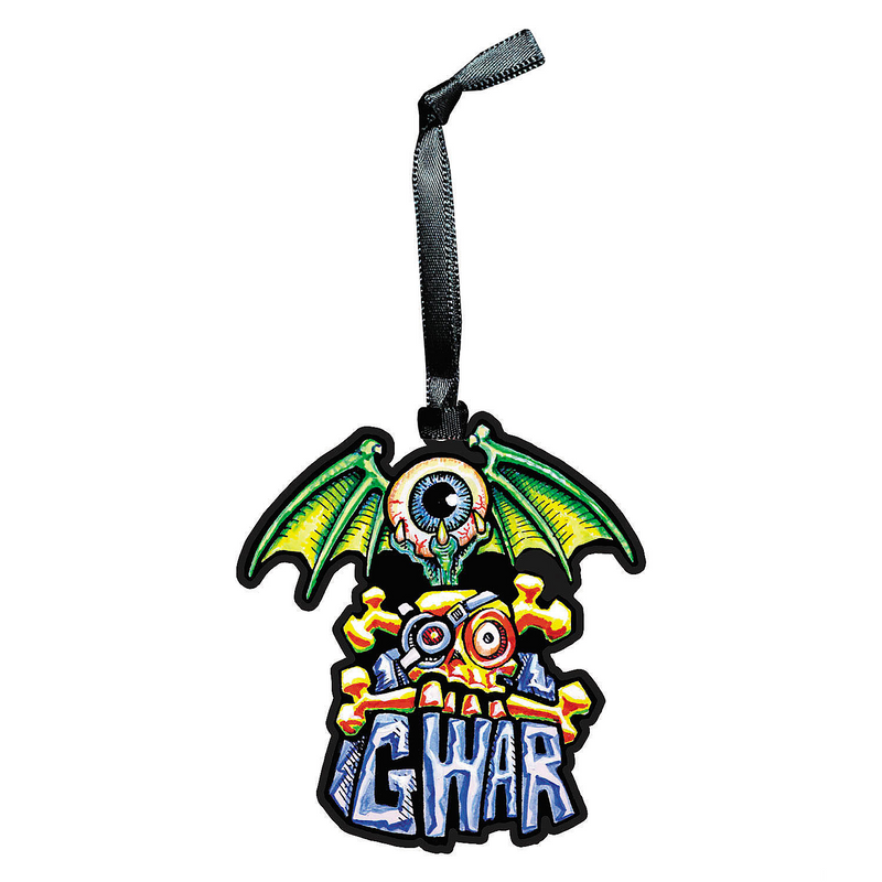 RADYAN GWAR Flying Eye Holiday Horrors metal ornament for distinctive holiday displays