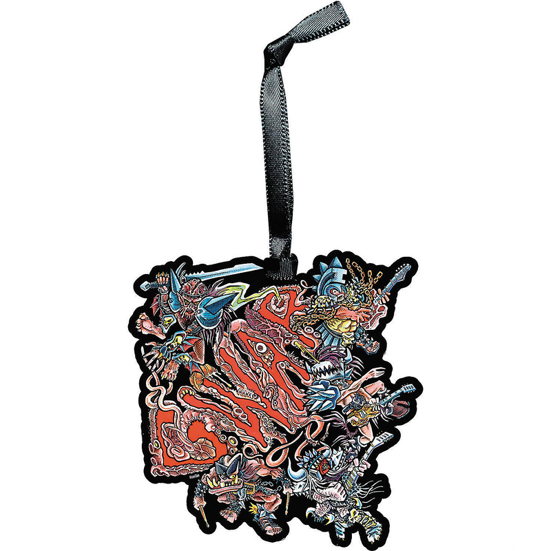 RADYAN GWAR Guts Holiday Horrors metal Christmas ornament for alternative holiday decor
