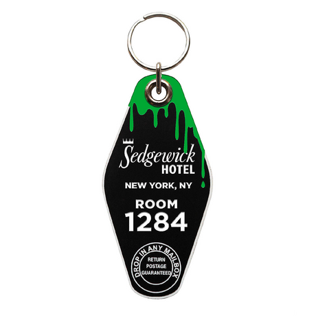 2" Ghostbusters Sedgewick Hotel Full-Color Metal Keychain
