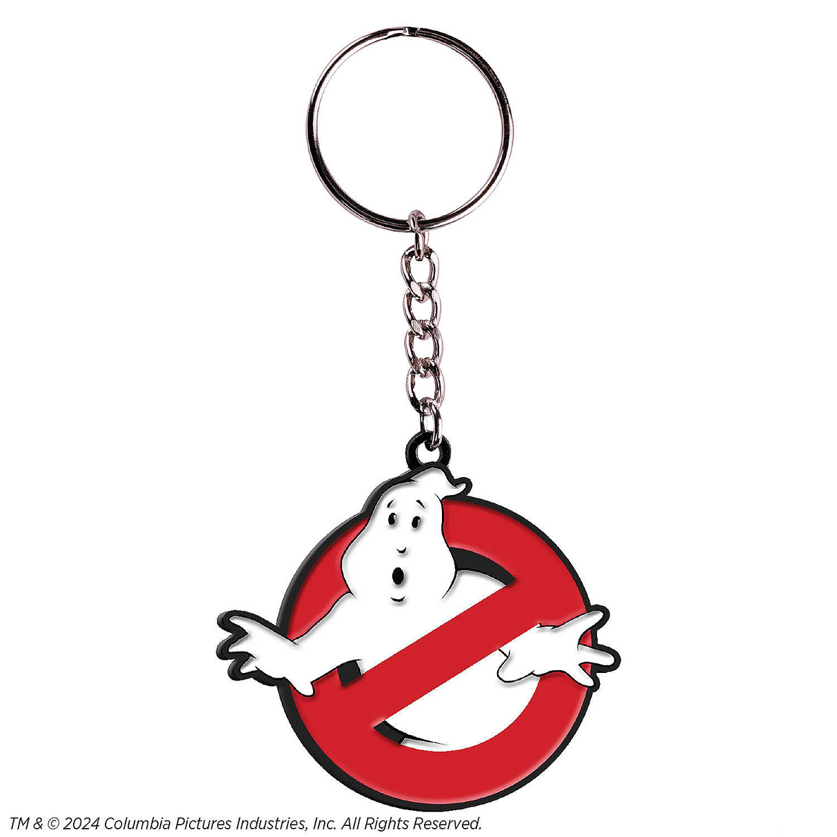 No-Ghost Symbol Full Color Metal Keychain 2 Inch