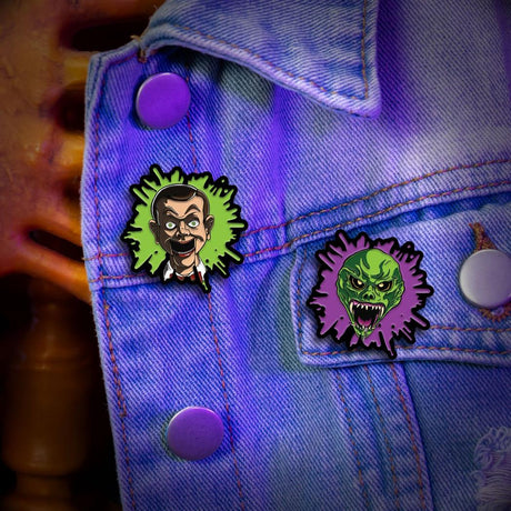 Goosebumps Haunted Mask Full-Color Enamel Pin Costume Accessory