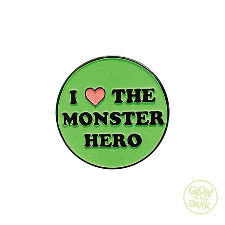 The Toxic Avenger I Love the Monster Hero Full-Color Enamel Pin 1 3/4"