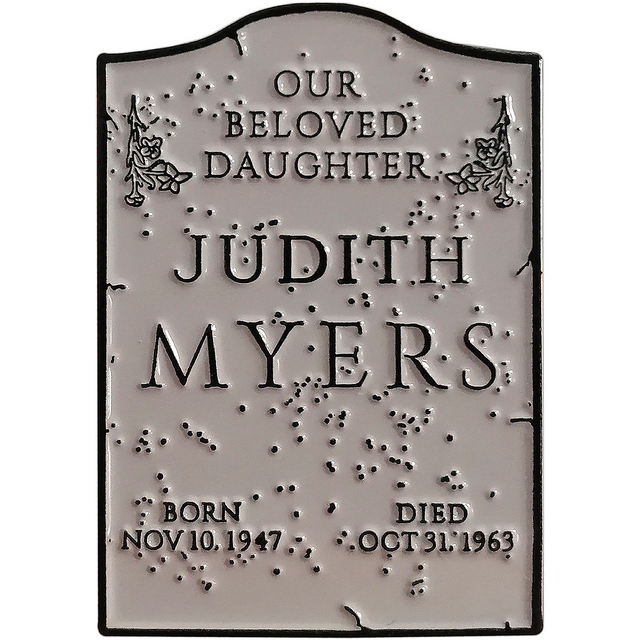 Halloween (1978) Judith Myers Tomb Enamel Pin 1 1/2"