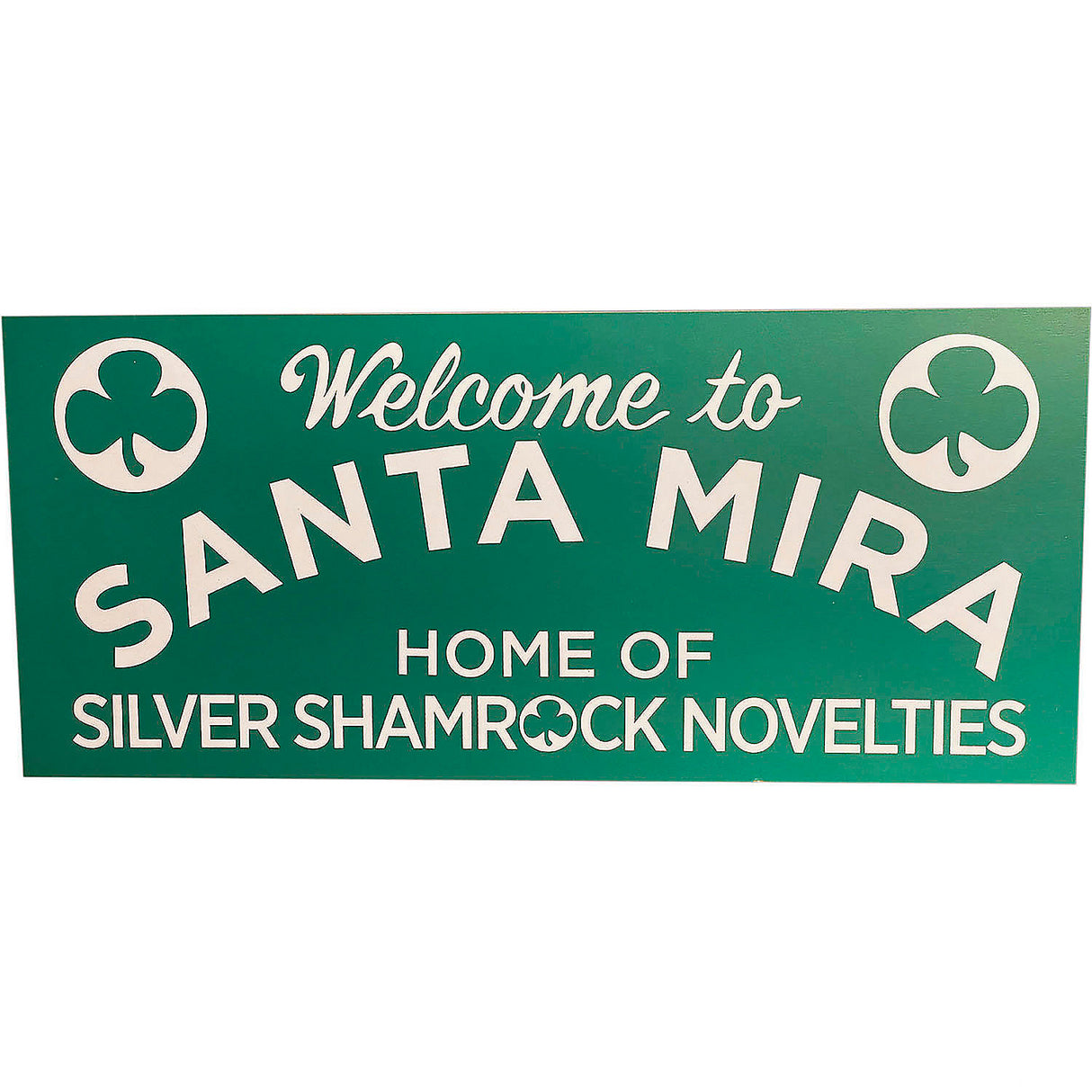 Halloween III Season of the Witch Santa Mira Wood Sign for Halloween Decor and Collecting