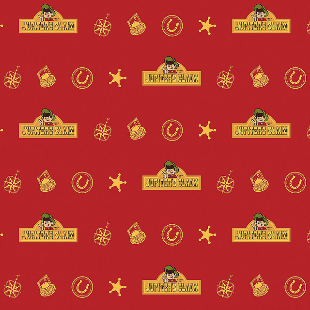 NOPET Jupiter's Claim Red & Yellow Wrapping Paper