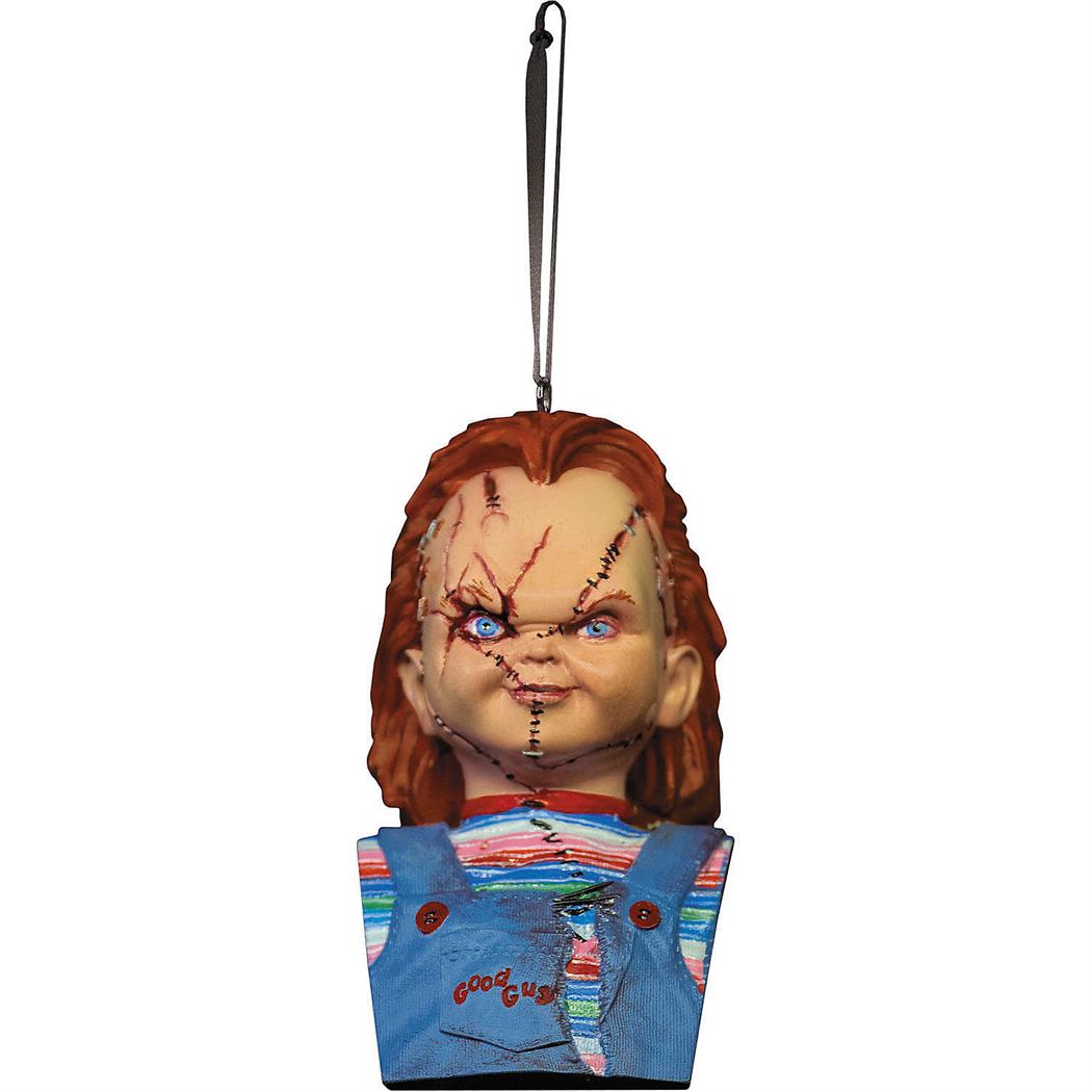 Collectible Bride of Chucky Ornament Bust for Horror Fans and Movie Memorabilia Collectors