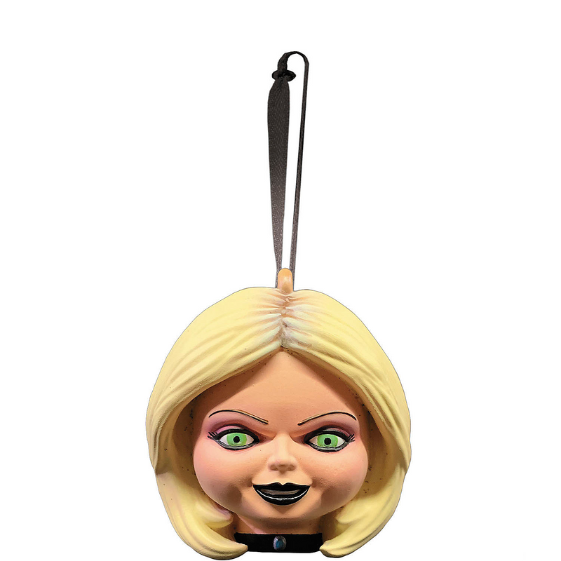 Officially Licensed Chucky Tiffany Head Ornament for Halloween Decor and Holiday Gifting