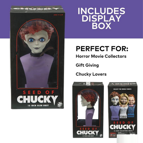 Seed of Chucky Glen Bust, 15-Inch