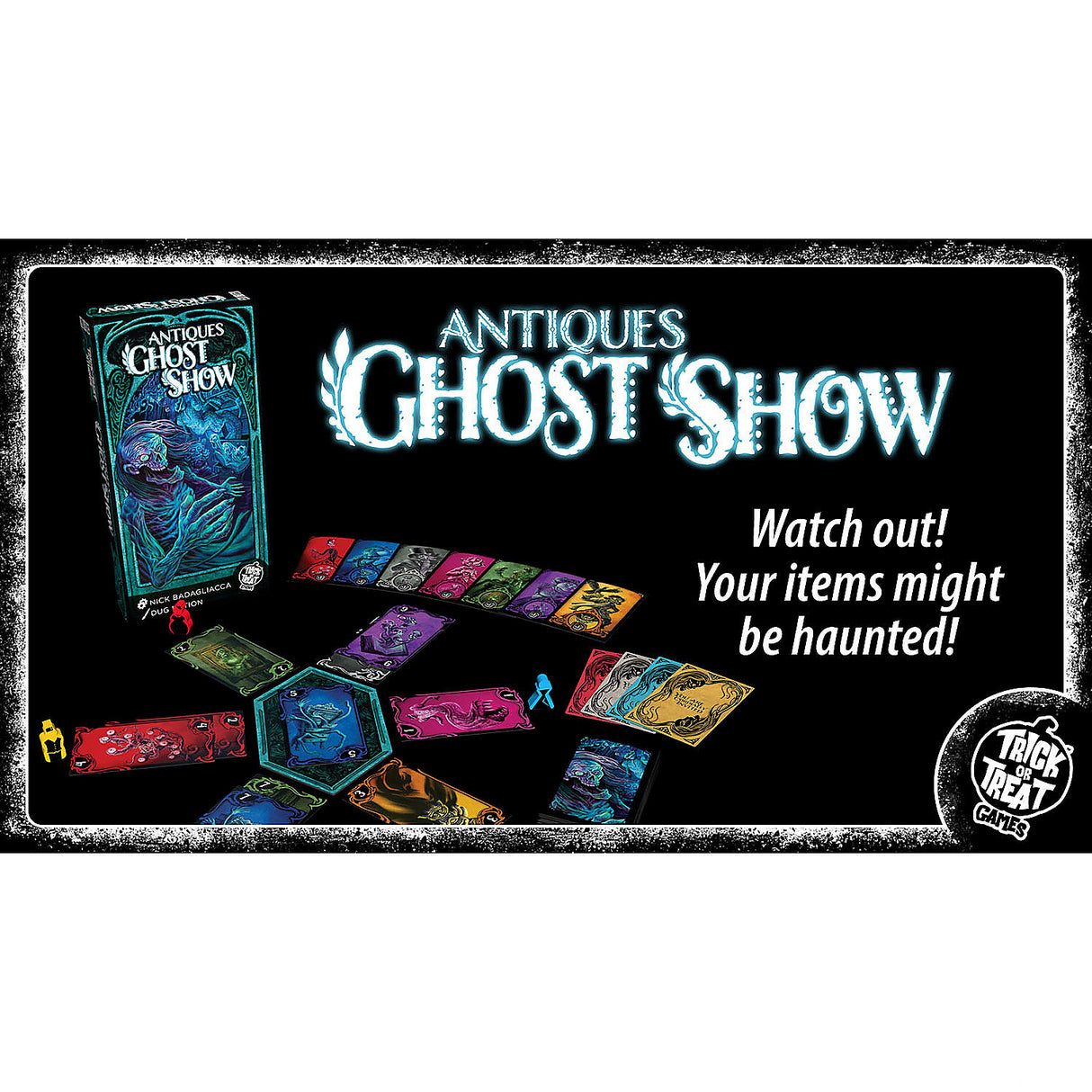 Engaging Antiques Ghost Show Board Game for 2 to 4 Players Halloween Fun and Game Nights