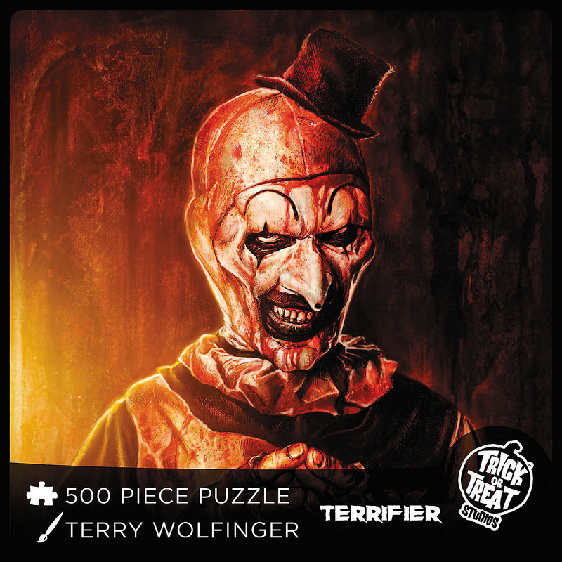 Spooktacular 18 x 24 Terrifier Art the Clown Jigsaw Puzzle for Halloween Fun and Collectible Activities