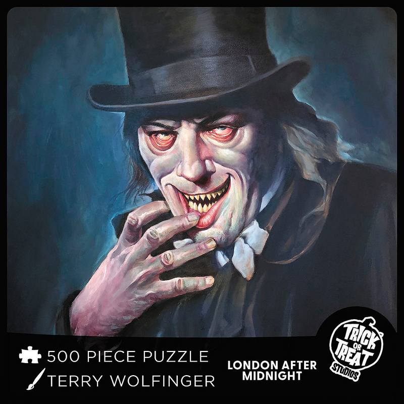 18 x 24 London After Midnight Jigsaw Puzzle Featuring Professor Edward Burke for Halloween Collectors and Family Fun