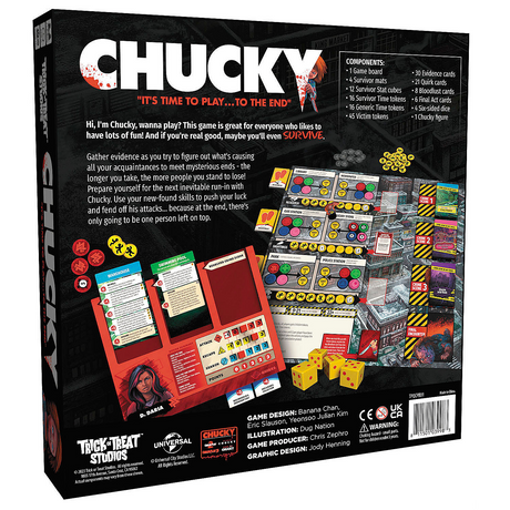 Child's Play Chucky Board Game for 2 to 4 Players