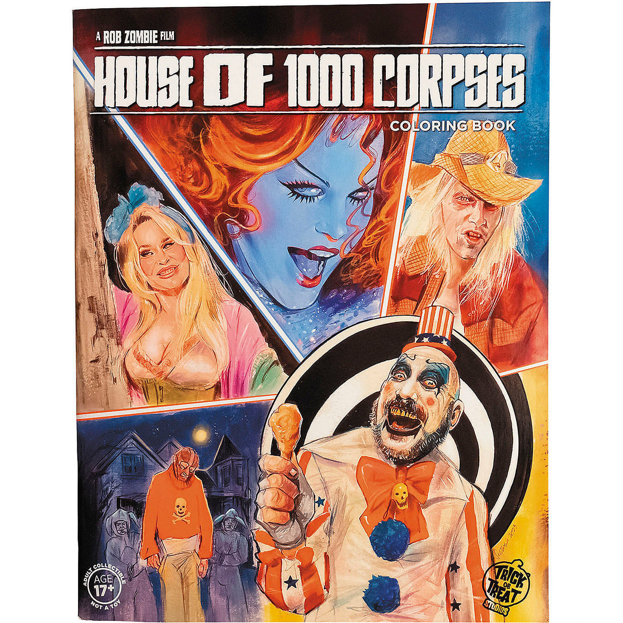 House of 1000 Corpses Adult Coloring Book for Creative Fans of Horror and Spooky Activities