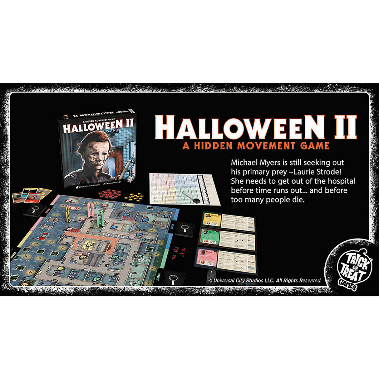Halloween II Hidden Movement Board Game for 2-4 Players