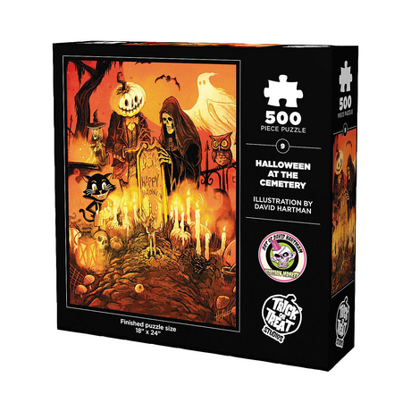 HALLOWEEN AT THE CEMETARY 500 PC PUZZLE
