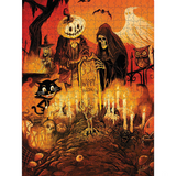 HALLOWEEN AT THE CEMETARY 500 PC PUZZLE
