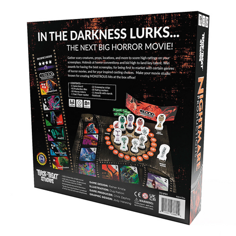 Reiner Knizia Nightmare Productions Board Game for 2-5 Players