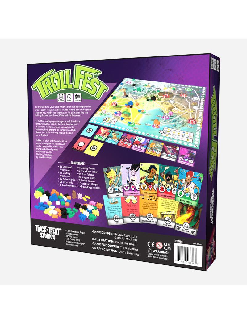 Exciting TrollFest Board Game for Friendly 3 to 6 Player Fun and Fantasy Adventures