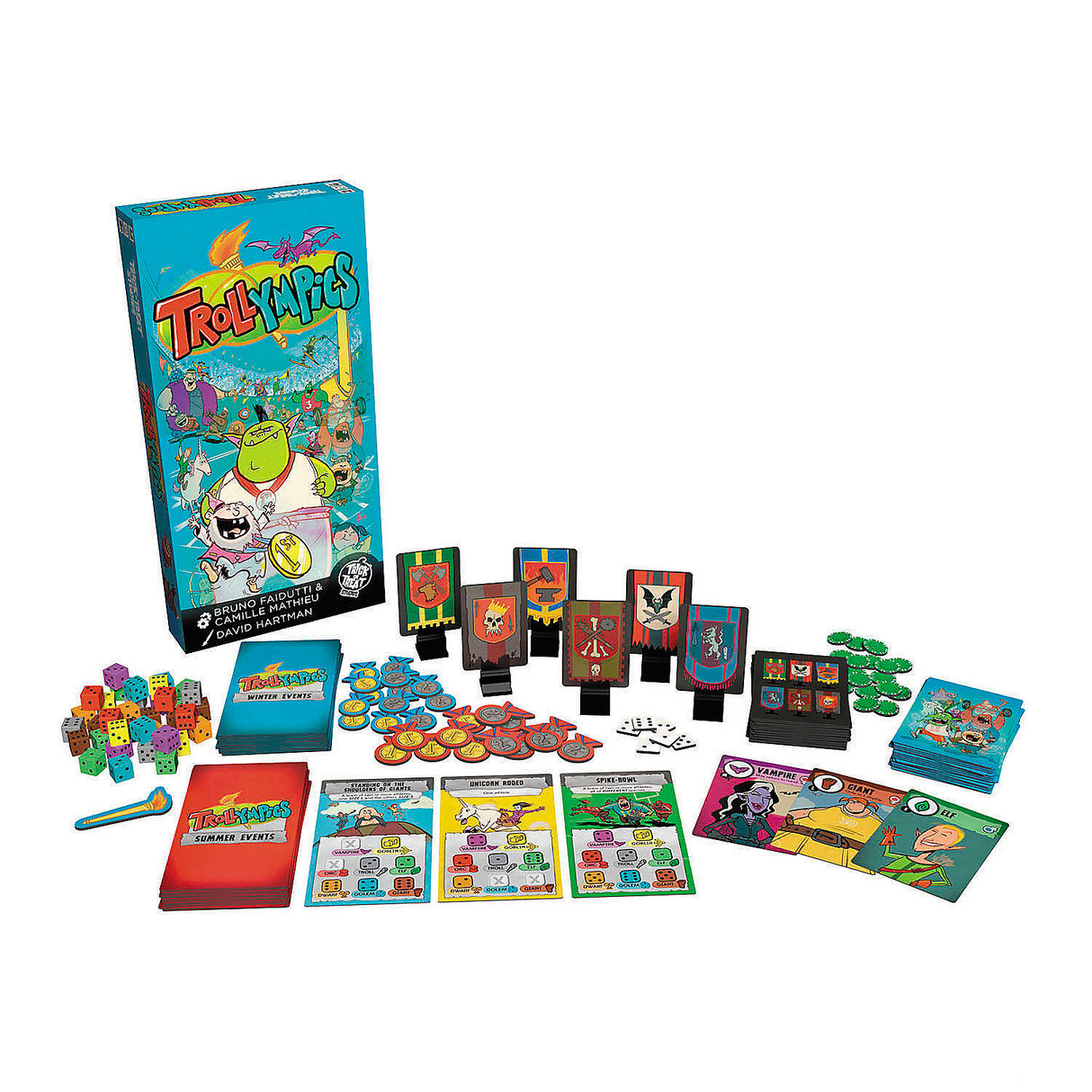 Trollympics Board Game for 3 to 6 Players