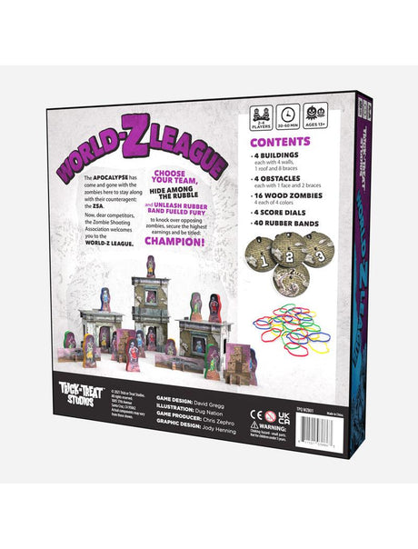 World-Z League Zombie-Themed Game for 1 to 4 Players