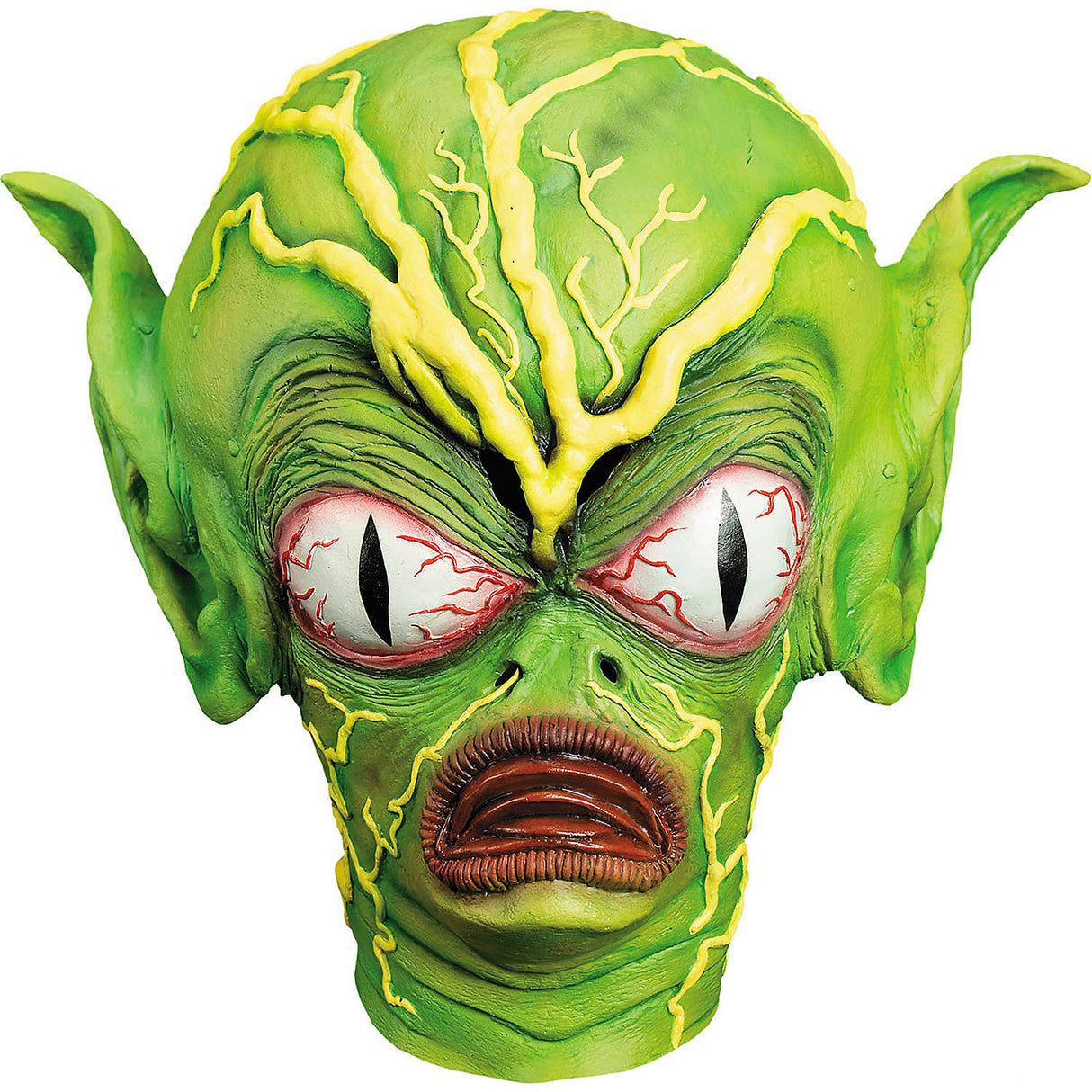 Premium Adults Illusive Concepts Saucer Man Overhead Latex Mask for Halloween Costume Accessories and Party Themes
