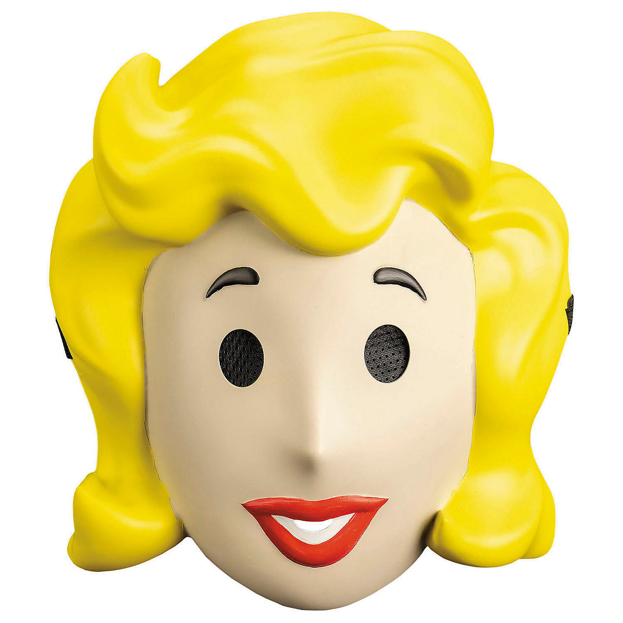Officially Licensed Fallout Retro Vault Girl Plastic Mask for Halloween and Themed Events