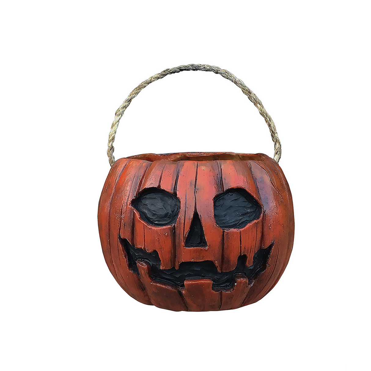 Candy Corn Jacob Atkins Pumpkin Candy Pail Halloween Accessory 6"