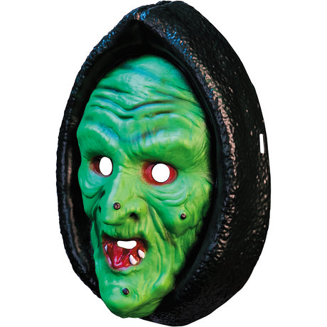 Classic Witch Face Injection Molded Mask for Halloween Parties Dress Up and Themed Events