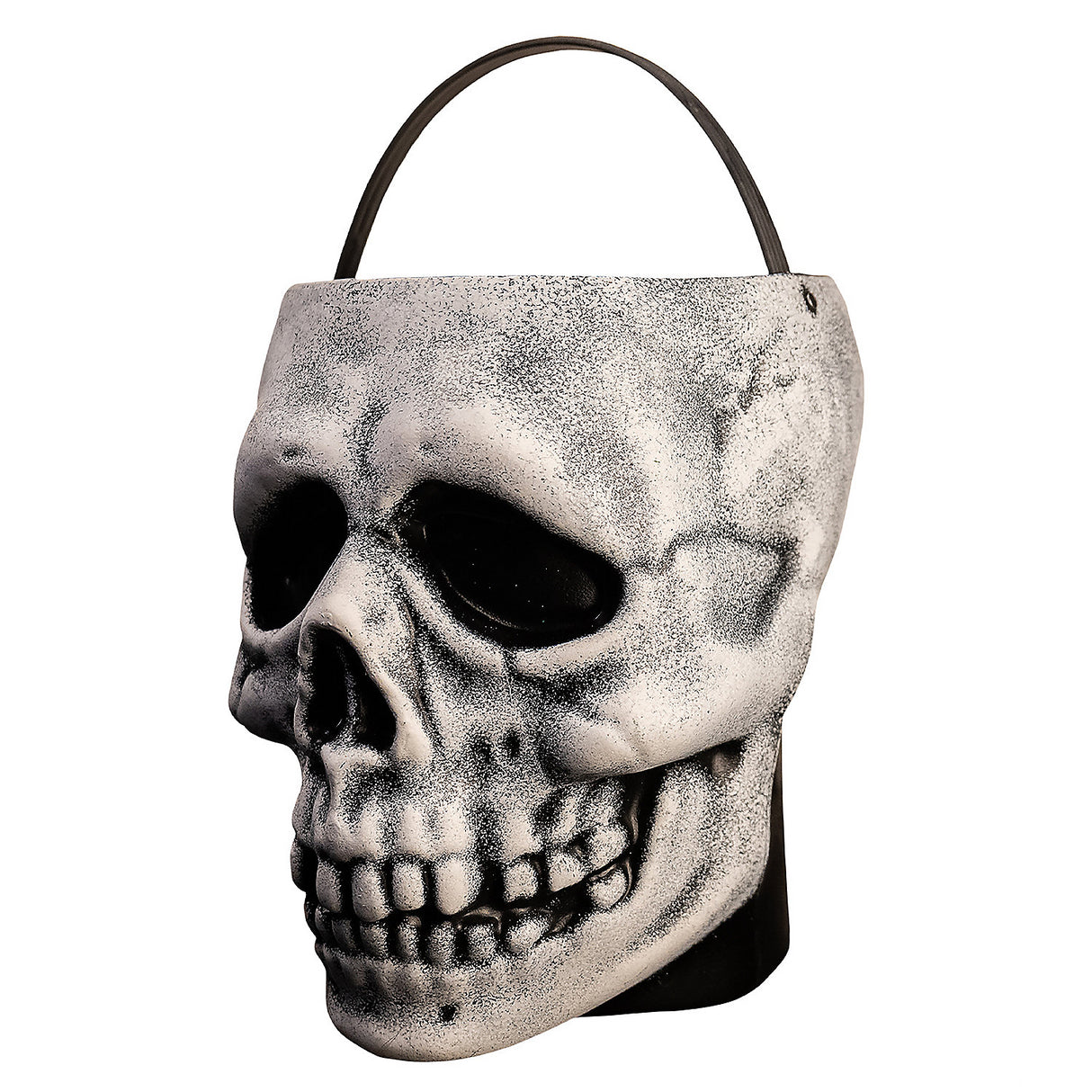 Classic Halloween 3 Don Post Skull Candy Pail for Trick or Treating and Spooky Celebrations
