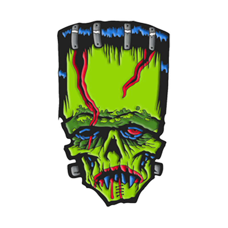Toxictoons Frankeek Character Face Full-Color Enamel Pin 1 1/2"