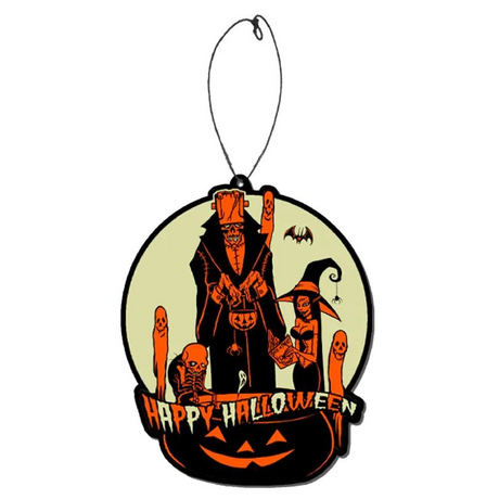 3 1\/2" Toxictoons Happy Halloween Vanilla Fear Freshener